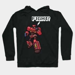 Pixel Art Anime Robot Hoodie